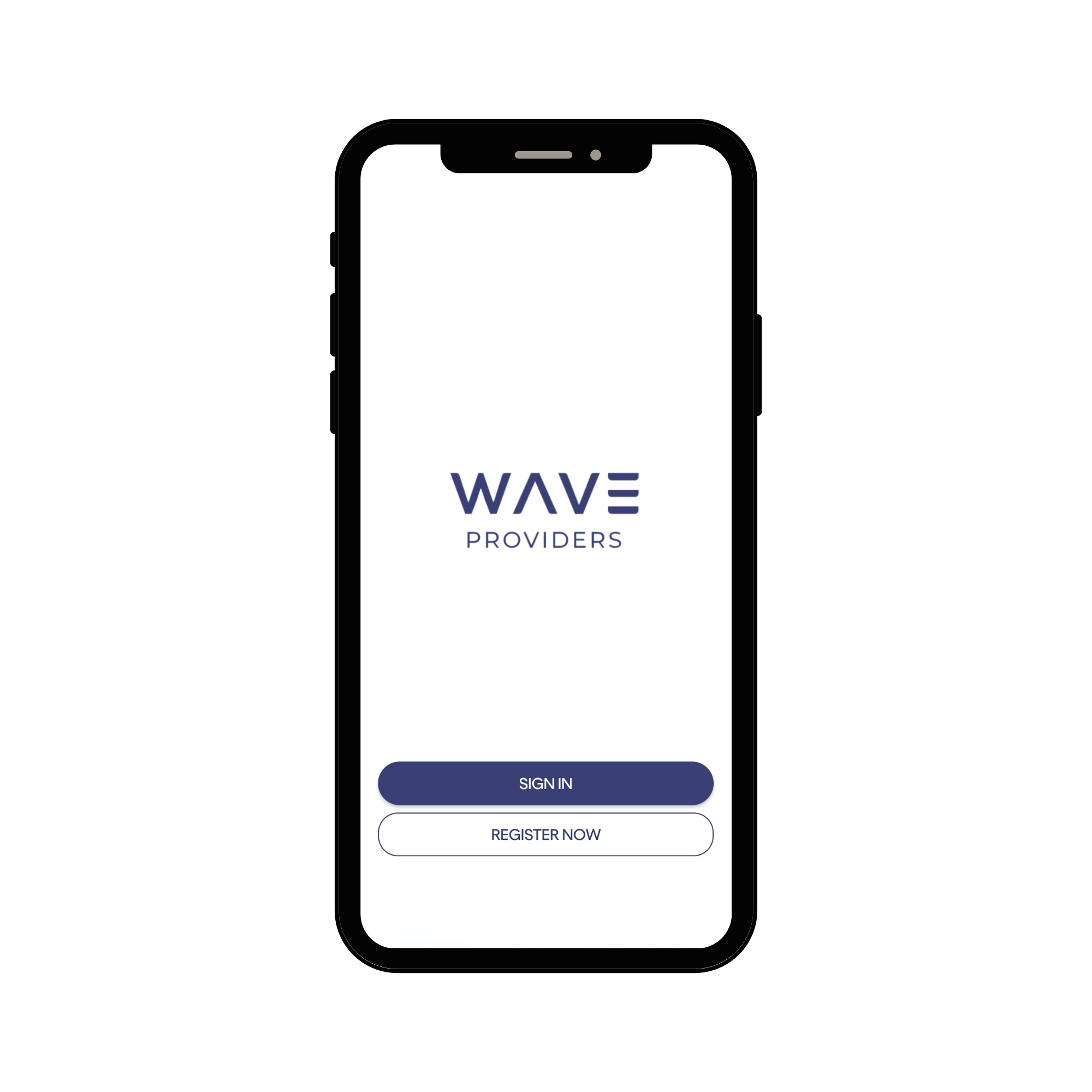 Wave Providers app on mobile